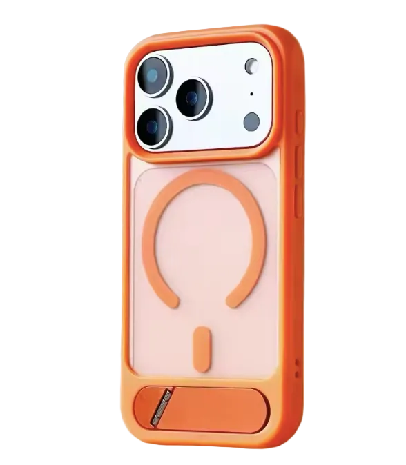 iPhone 17 Pro Kickstand Case Orange – mit MagSafe Magnetfunktion