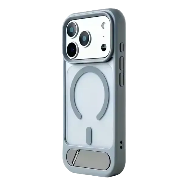 iPhone 17 Pro Kickstand Case Grau – mit MagSafe Magnetfunktion