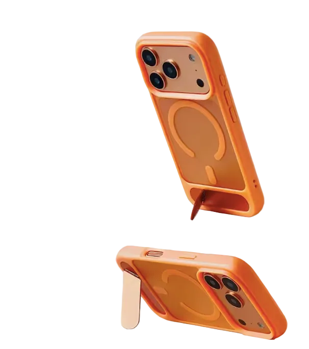 iPhone 17 Pro Kickstand Case Weiss – mit MagSafe Magnetfunktion