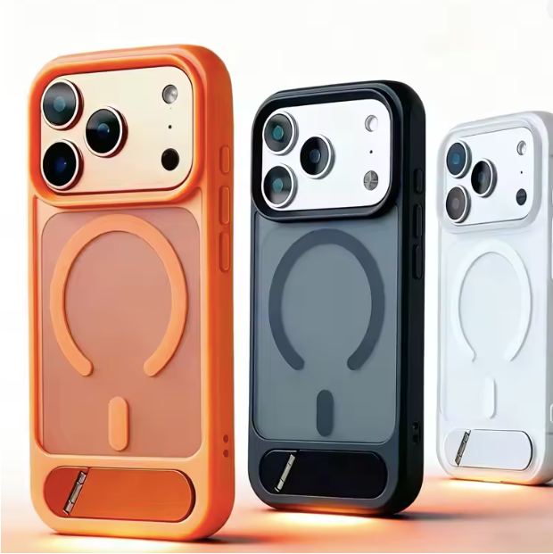 iPhone 17 Pro Kickstand Case Weiss – mit MagSafe Magnetfunktion