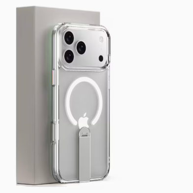 iPhone 17 Pro Case mit Standfunktion und MagSafe Transparent