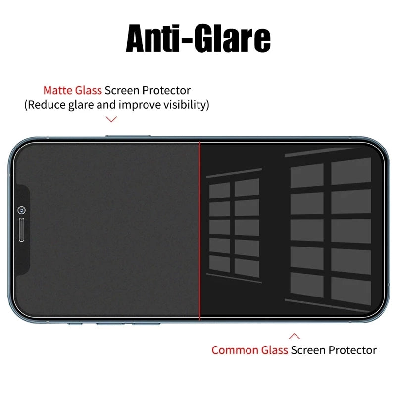 Entdecken Sie auf smartphonecover.ch unsere exklusiven vollen Abdeckung Matte Display-Schutzfolien für Ihr iPhone. Hergestellt aus hochwertigem TEMPERED GLASS bieten sie optimalen Schutz für Ihr Display. Die matte Oberfläche reduziert störende Fingerabdrücke und Blendeffekte, während der gehärtete Film vor Kratzern und Brüchen schützt. Mit unserer Anti-Fingerprint-Technologie bleibt Ihr Bildschirm immer sauber und klar.