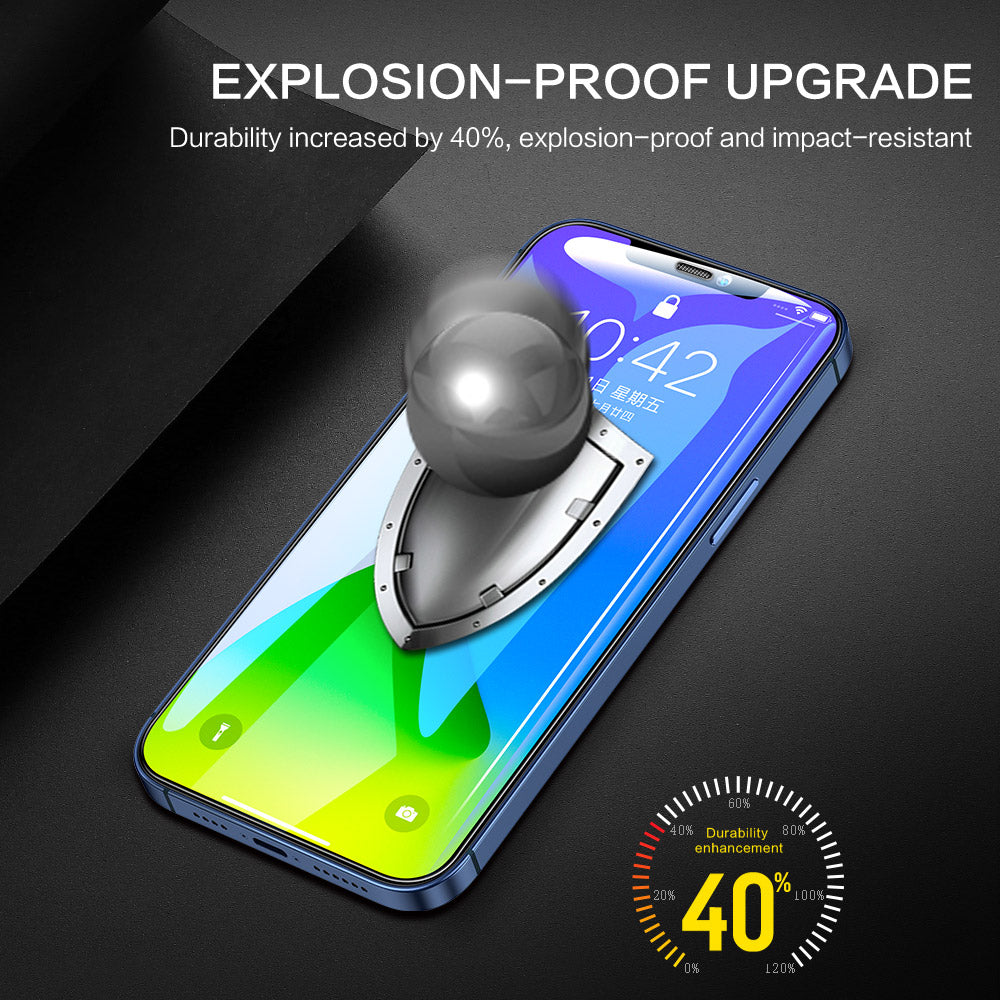 Entdecken Sie auf smartphonecover.ch das Smart devil Displayschutz Panzerglas für Ihr iPhone. Unsere hochwertige TEMPERED GLASS-Folie bietet einen klaren und gestochen scharfen Bildschirm. Mit dem HD-Film genießen Sie eine optimale Darstellung Ihrer Inhalte. Der gehärtete Film schützt effektiv vor Kratzern und Brüchen, während die Anti-Fingerprint-Beschichtung Fingerabdrücke reduziert. Das Anti-Shatter-Design gewährleistet, dass das Glas bei einem Bruch intakt bleibt und keine gefährlichen Splitter erzeugt.