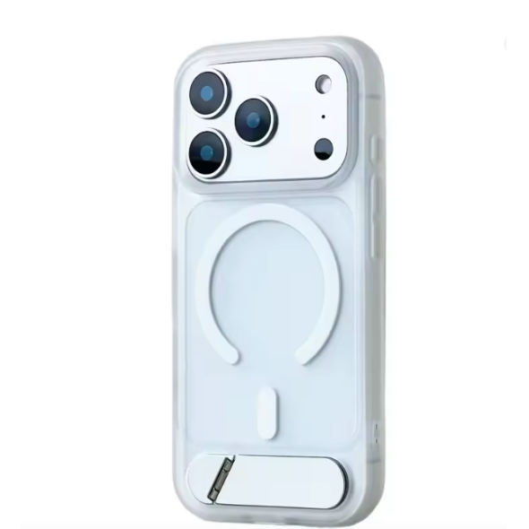 iPhone 17 Pro Kickstand Case Weiss – mit MagSafe Magnetfunktion