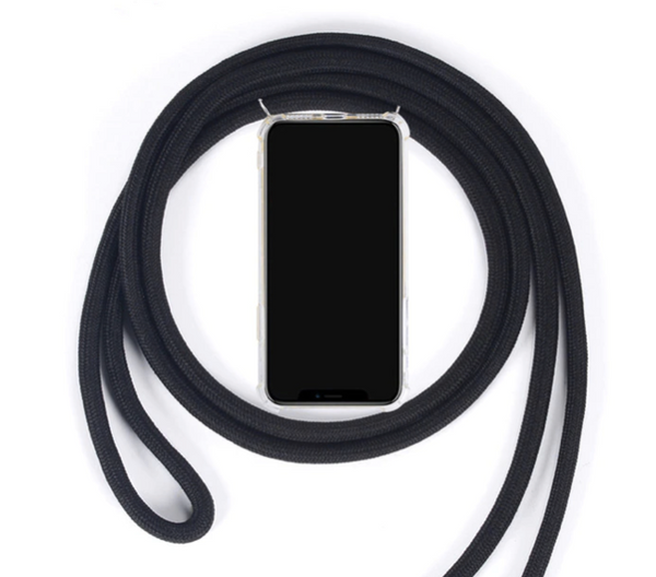 Necklace Transparent Phone Case Samsung A32 (5G) schwarz