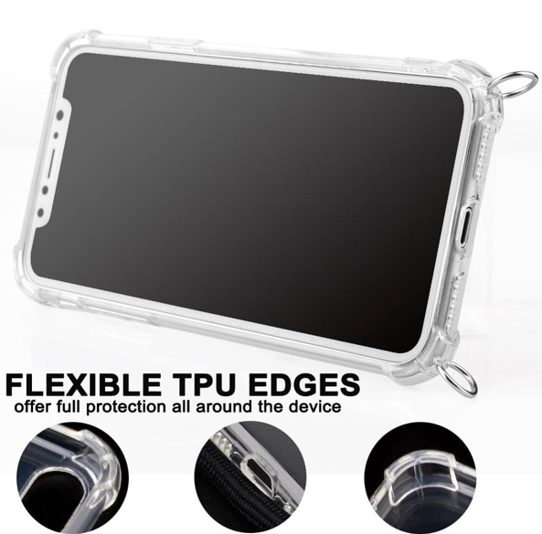 Necklace Transparent Phone Case Samsung A32 (5G) braun