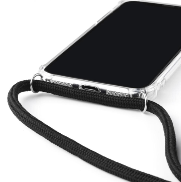 Necklace Transparent Phone Case Samsung A32 (5G) grau