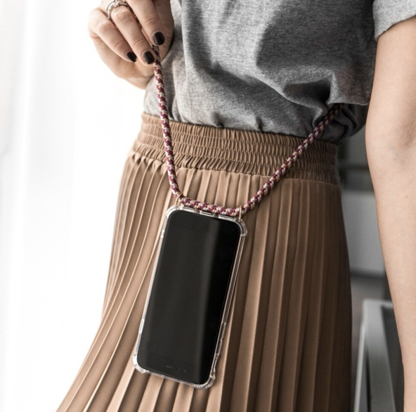 Necklace Transparent Phone Case Samsung A32 (5G) braun