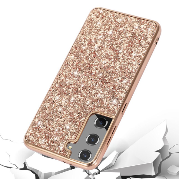 Glitzer Phone Case Samsung Galaxy S21 Ultra rose gold