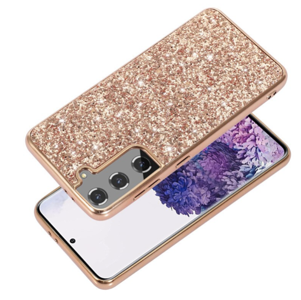 Glitzer Phone Case Samsung Galaxy S21 (5G) rose gold