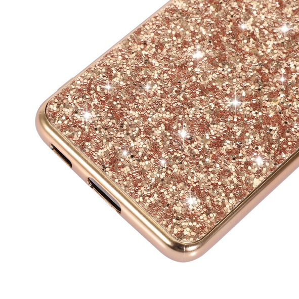 Glitzer Phone Case Samsung Galaxy S21 Plus rose gold