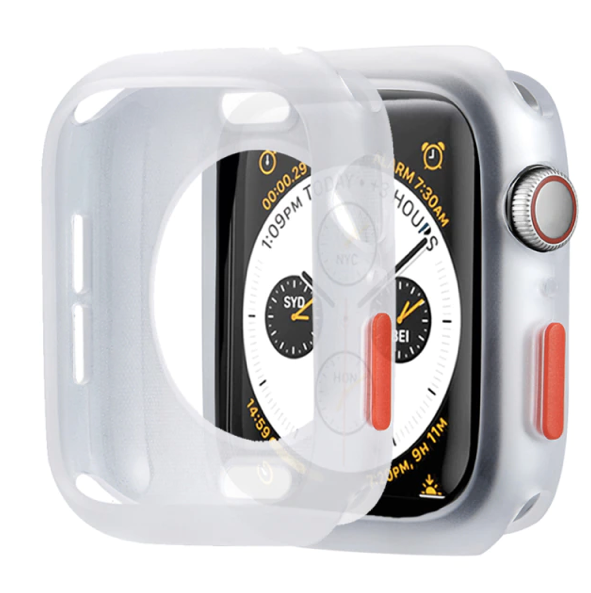 Apple Watch Case (44mm) transparent / rot