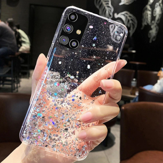 Glitzer Phone Case Samsung Galaxy A32 (5G) Transparent Glitzer