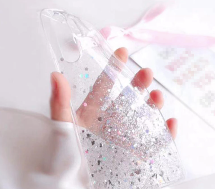 Glitzer Phone Case Samsung Galaxy S20 FE (5G) Transparent Glitzer