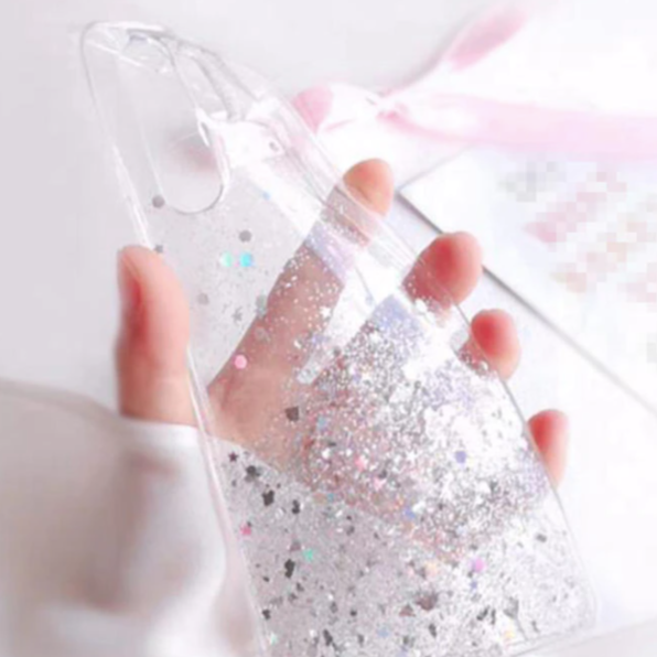 Glitzer Phone Case Samsung Note 20 Ultra Transparent Glitzer