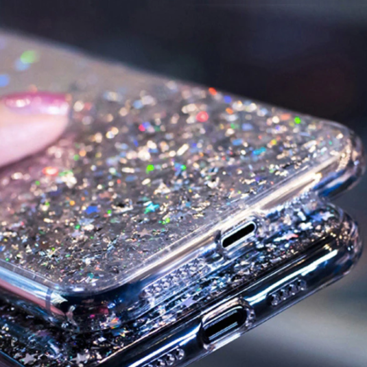 Glitzer Phone Case Samsung Galaxy A52 (5G) Transparent Glitzer