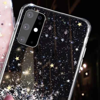 Glitzer Phone Case Samsung Galaxy A72 (5G) schwarz Glitzer