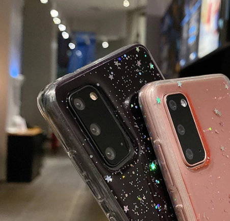 Glitzer Phone Case Samsung Galaxy A72 (5G) schwarz Glitzer