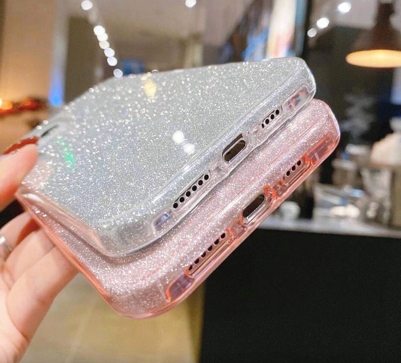 Luxus Glitter Case iPhone 11 Pro Max silber