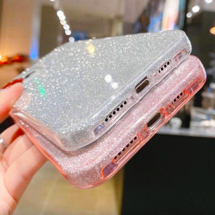 Silber Glitzer Case iPhone 13 Pro