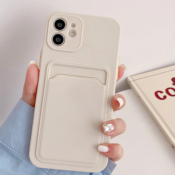 Handy-Hülle Card Case iPhone 13 Pro Max beige