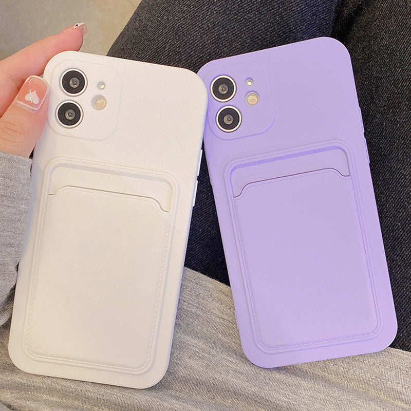 Handy-Hülle Card Case iPhone 13 Pro Max beige