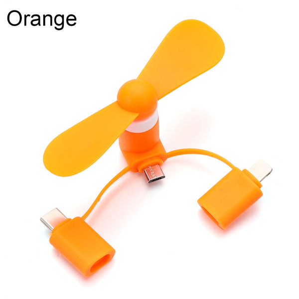 Mini Mobile Ventilator Cooler orange