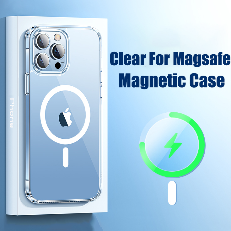 Clear Case mit MagSafe Magnet Ring für iPhone 14 Pro Max