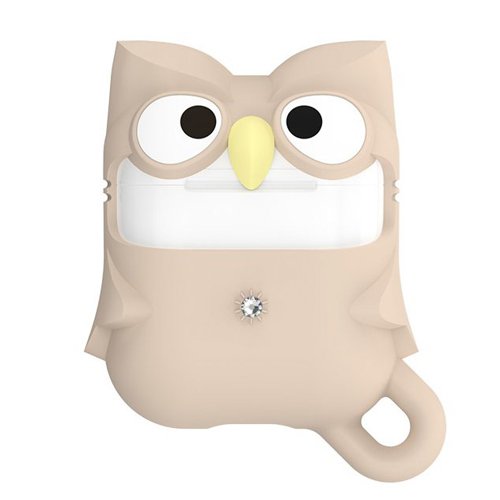 Kingxbar Case für AirPods Eule mit Swarovski Stein - smartphonecover.ch
