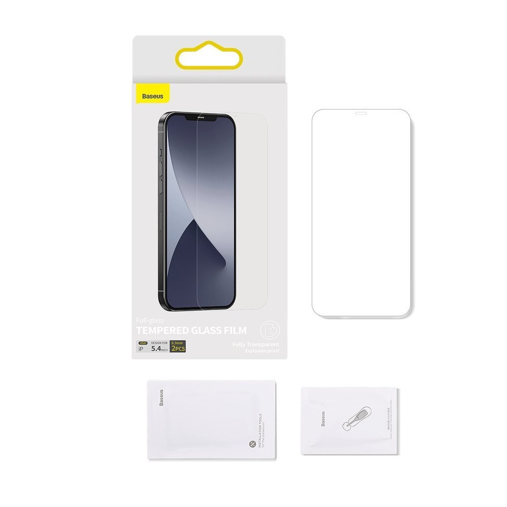 Baseus Schutzglas für iPhone 12 mini (2stk.)