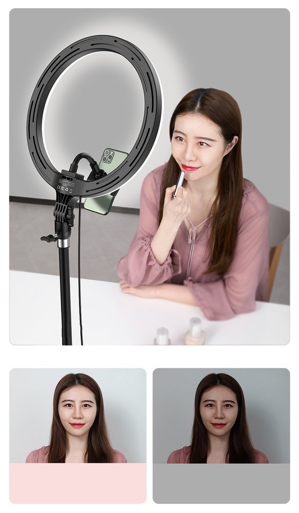 Baseus LED Ringlicht mit grossem Stativ
