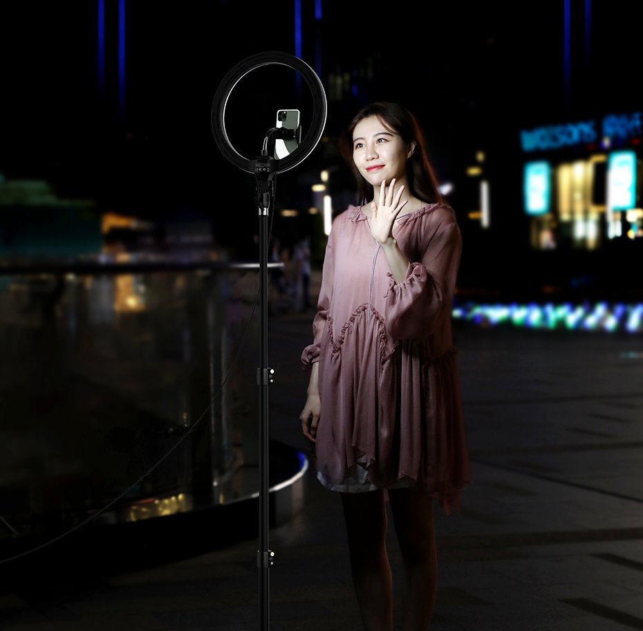 Baseus LED Ringlicht mit grossem Stativ