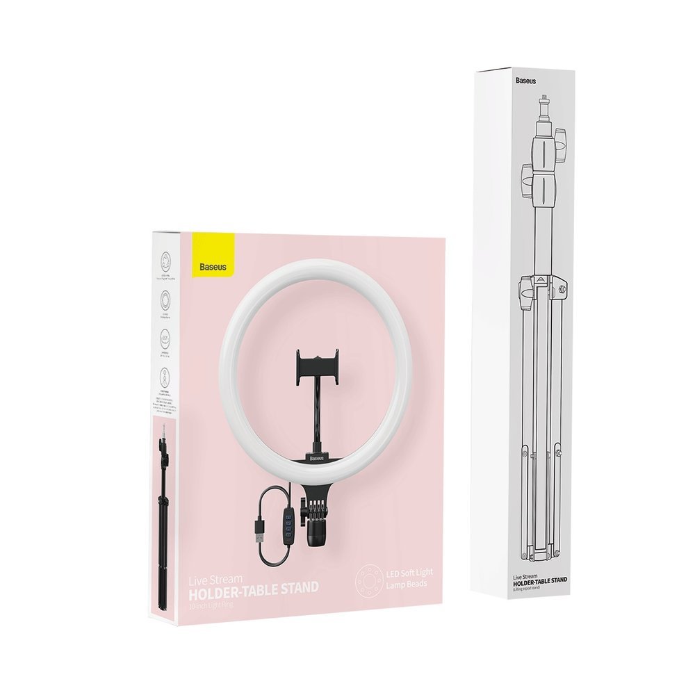 Baseus LED Ringlicht mit grossem Stativ