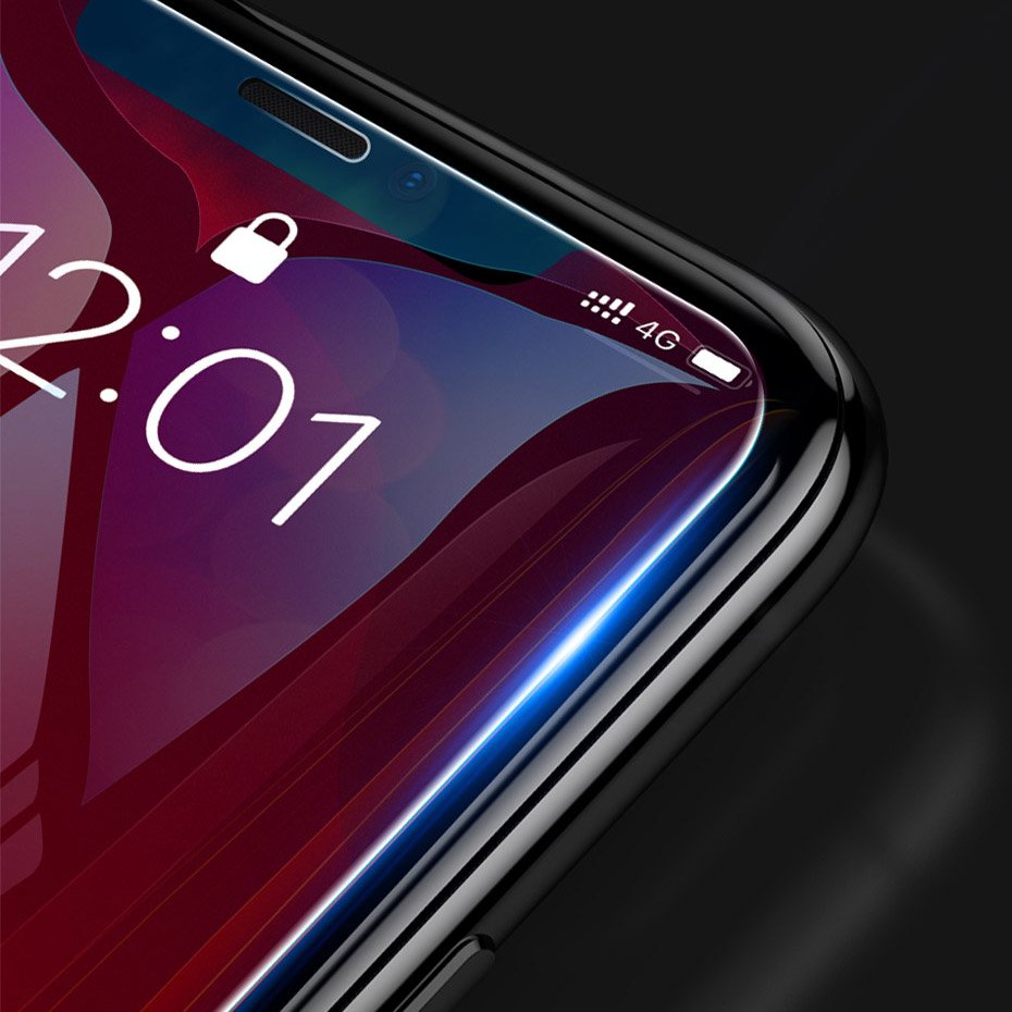 Baseus Set 2x Panzerglas für iPhone 11 / iPhone XR + Anwendungstool Anti-bluelight