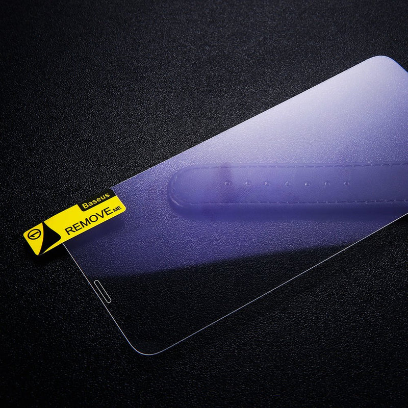 Baseus Set 2x Panzerglas für iPhone 11 / iPhone XR + Anwendungstool Anti-bluelight