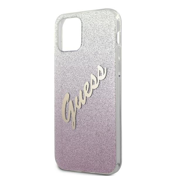 Guess iPhone 12 Pro / 12 Case Glitzer mit Logo