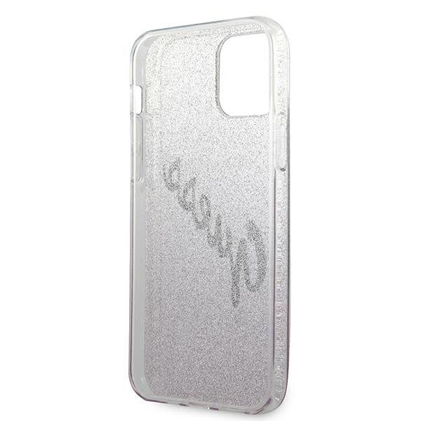 Guess iPhone 12 Pro / 12 Case Glitzer mit Logo