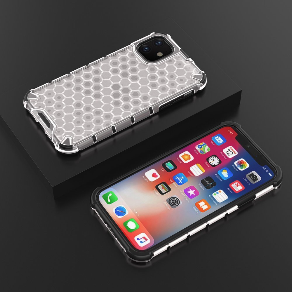 Handyhülle Schutzhülle für iPhone 11 Honeycomb Grau