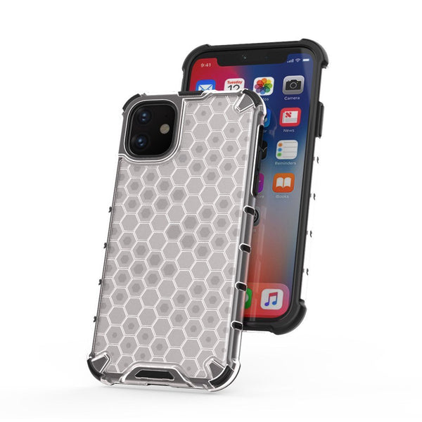 Handyhülle Schutzhülle für iPhone 11 Honeycomb Grau