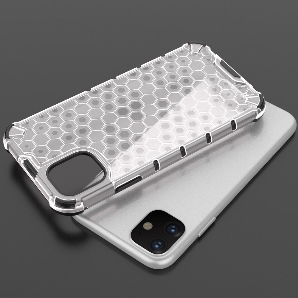 Handyhülle Schutzhülle für iPhone 11 Honeycomb Grau