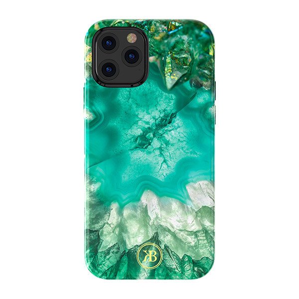 Kingxbar iPhone 12 mini Case Marble Series Grün