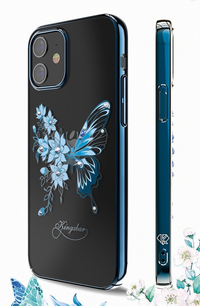 iPhone 12 Pro Max Case Butterfly Series Blue