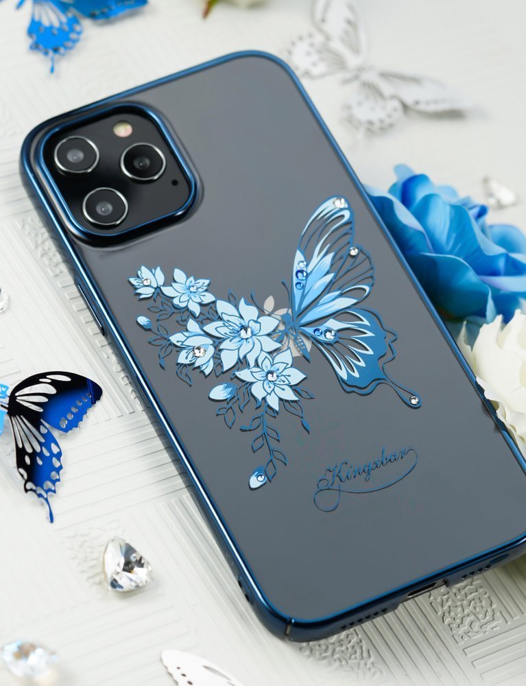 iPhone 12 Pro Max Case Butterfly Series Blue