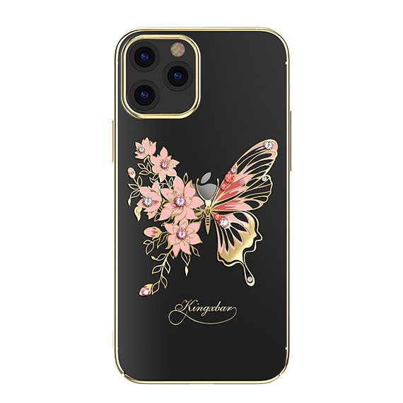 Kingxbar iPhone 12 Pro / 12 Case Butterfly Series Gold