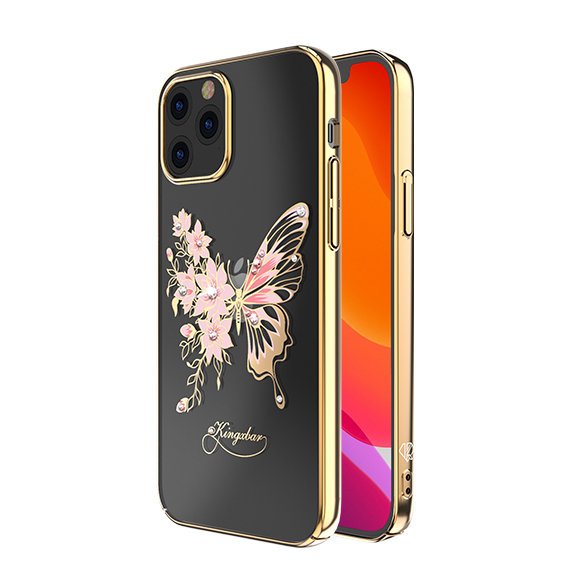 Kingxbar iPhone 12 Pro / 12 Case Butterfly Series Gold