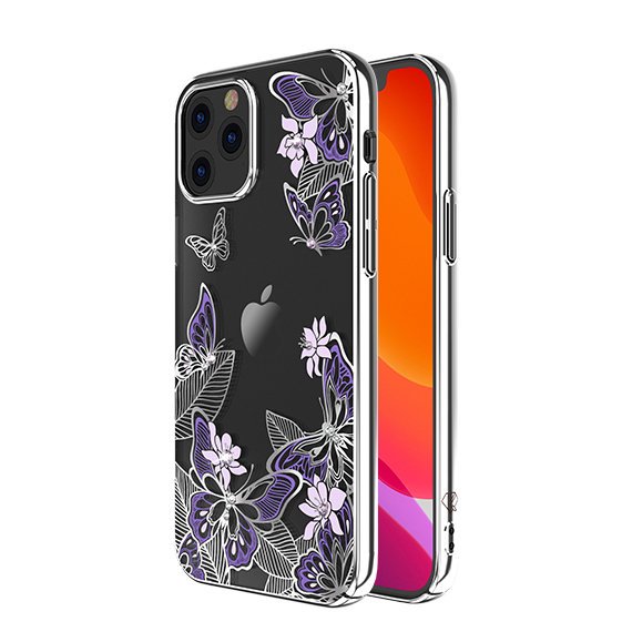 Kingxbar iPhone 12 Pro / 12 Case Butterfly Series Lila