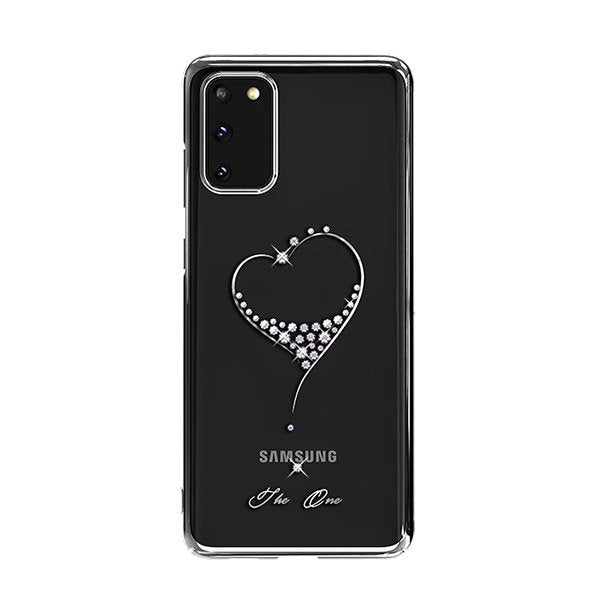 Kingxbar Samsung Galaxy S20 Case mit Swarovski Steine Silver - smartphonecover.ch