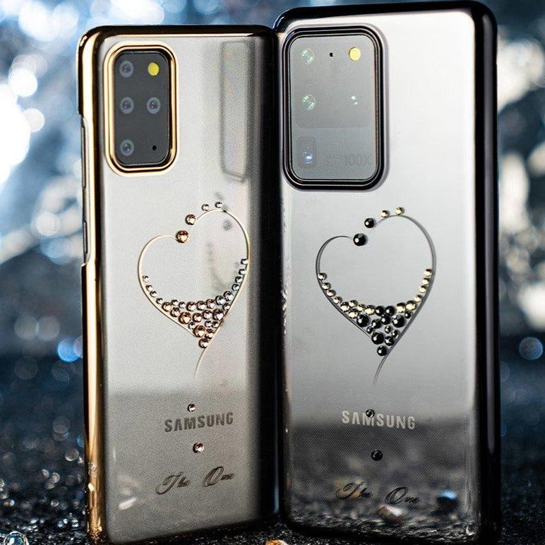 Kingxbar Samsung Galaxy S20 Case mit Swarovski Steine Silver - smartphonecover.ch