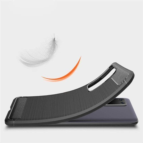 Carbon Case Flexibel Handyhülle für Huawei P40 Pro schwarz