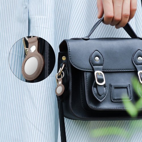 Case für Apple AirTag braun